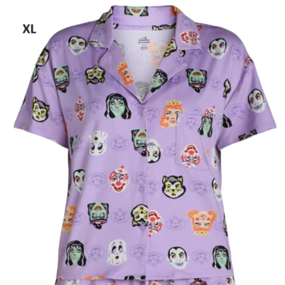 Way to Celebrate XL Purple Halloween Pajama Set
